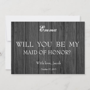 Abstrakten blir min inbjudan till MAID OF HONOR