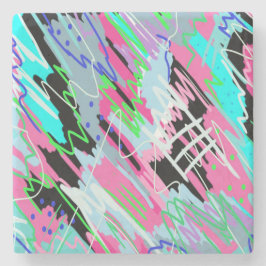 Abstrakten Blodning börjar Stenunderlägg