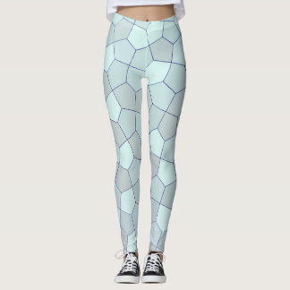 Abstrakten Blue Färg Leggings