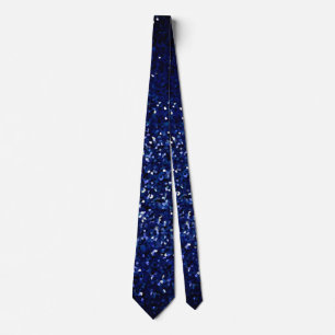 Abstrakten Blue Glitter Mönster födelsedag Bröllop Slips