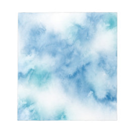 Abstrakten Blue Teal Watercolor Anteckningsblock