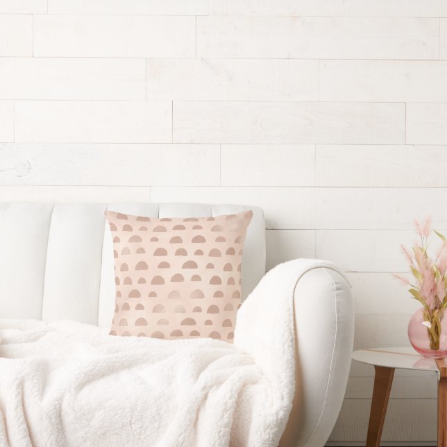 Abstrakten Boho Ro Guld Shapes Kudde (Soffa)