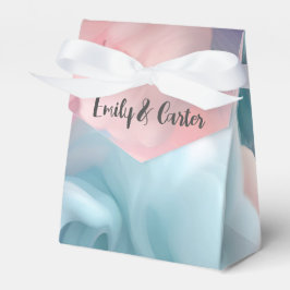 Abstrakten bröllop Cotton Candy  Presentaskar
