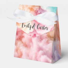 Abstrakten bröllop Cotton Candy  Presentaskar