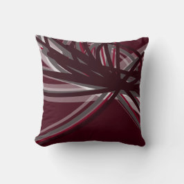 Abstrakten Burgundy Elegant - menyfliksdesign Kudde