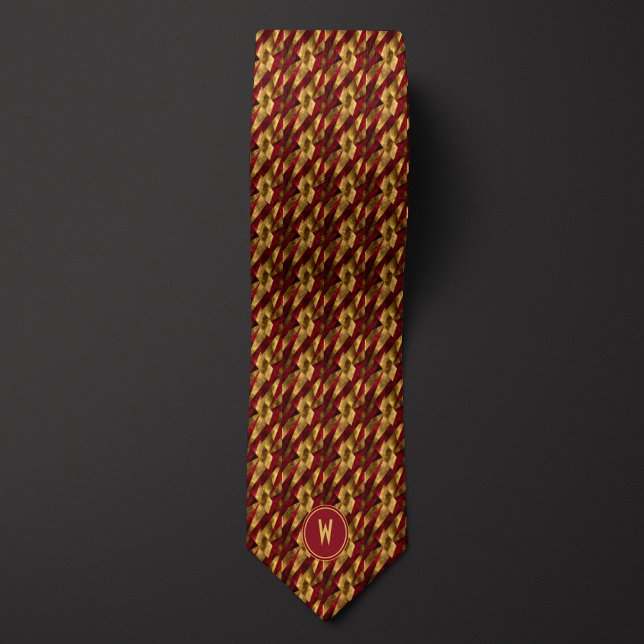 Abstrakten Burgundy och Guld Slips (Skapare uppladdad)