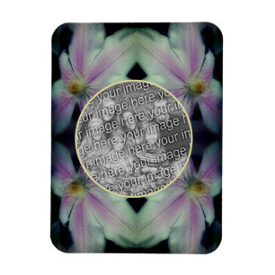 Abstrakten Clematis Flower Petals Lägg till ditt f Magnet