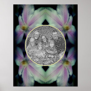 Abstrakten Clematis Flower Petals Lägg till ditt f Poster