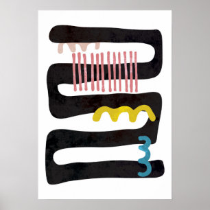 abstrakten contemporary art poster