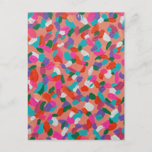 Abstrakten Coral Reef Delight Vykort