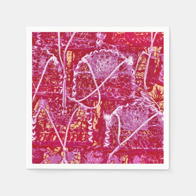 Abstrakten CRAB POTS Pappersservett (Framsidan)