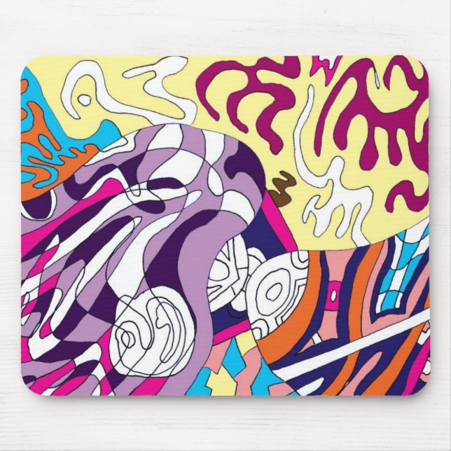 abstrakten "Dancing Himlar Reaching Backe" Musmatta (Framsidan)