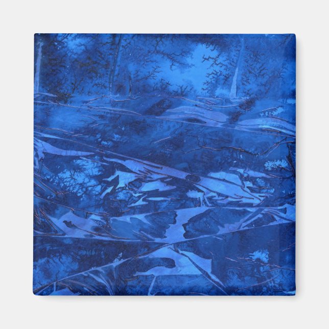 abstrakten "Deep Vatten #5" Art Magnet (Framsidan)