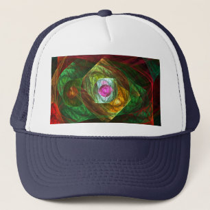 Abstrakten Dynamic Connections Art Hat Truckerkeps