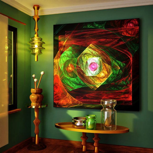 Abstrakten Dynamic Connections Wrapped Canvas Skri (Dynamic Connections Abstract Wrapped Canvas Print)