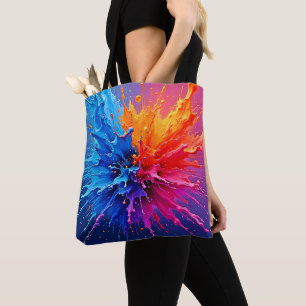 Abstrakten Dynamic Paint Stänk Tygkasse