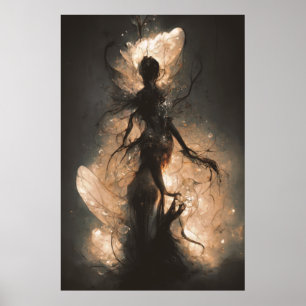 Abstrakten "Enchanting Glowing Horror Fairy" Poster