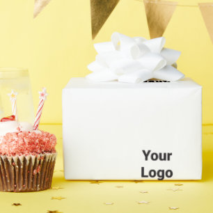 Abstrakten Enkel grönt vattenfärg lägger till logo Presentpapper