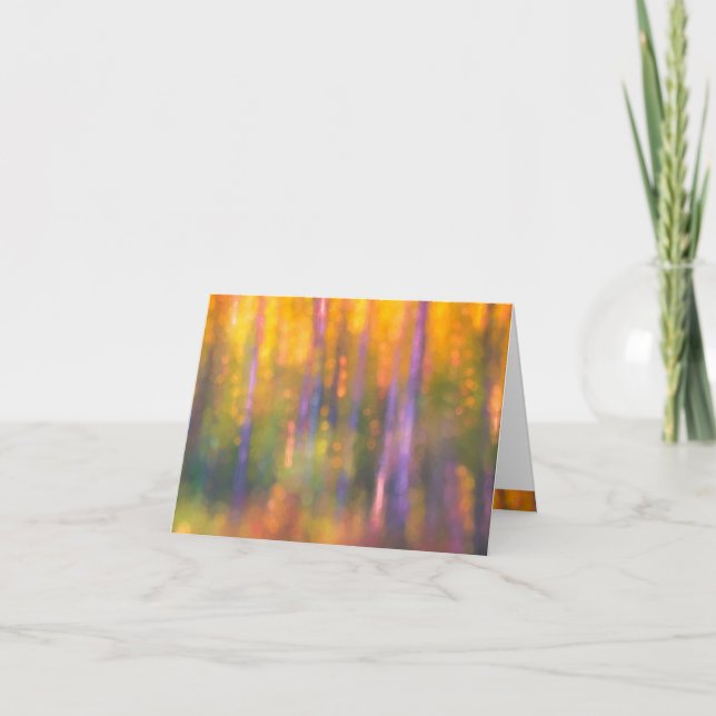 Abstrakten Fairy Skogen Art Kort (Framsida)