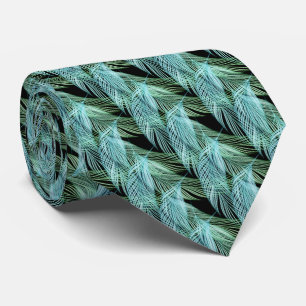 Abstrakten Fallande Grönt Feathers Slips