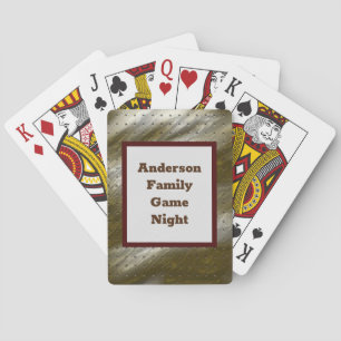 Abstrakten Family Game Night Guld Silver stripe Casinokort