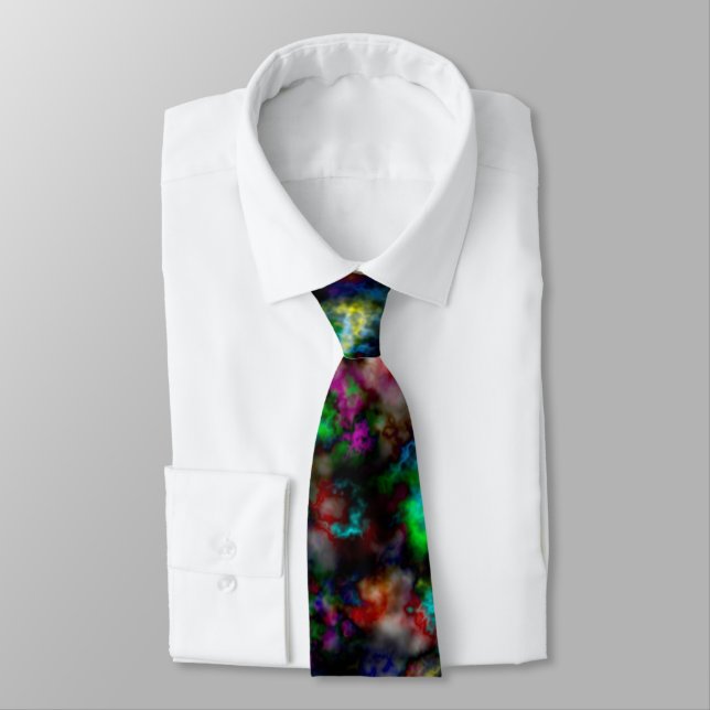 Abstrakten Färg Clouds Tie Slips (Bunden)