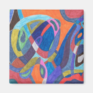 abstrakten "Färg Rush" Magnet