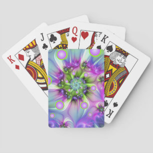 Abstrakten Färgformer i runda former i Spiral, Fr Casinokort