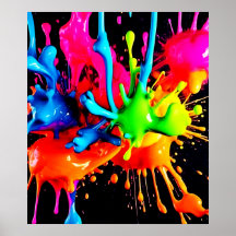 Abstrakten Färgfull Stänk