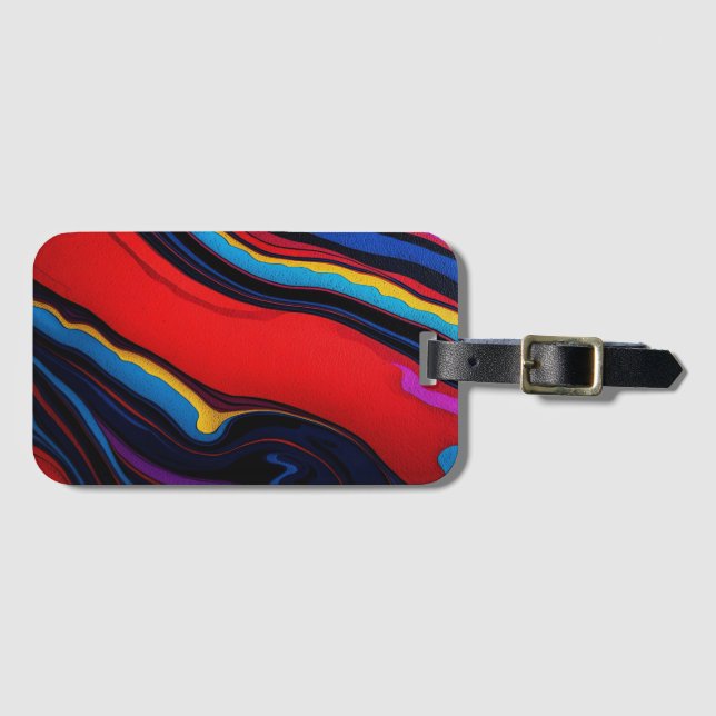 Abstrakten Fet Färg Bagagebricka (Framsida horisontal)