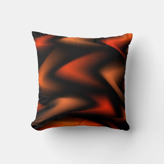 Abstrakten Fierce Flames Kudde (Framsida)