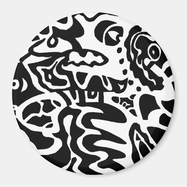 abstrakten "fiskdisk" magnet (Framsidan)