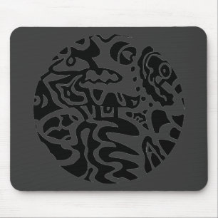 abstrakten "fiskdisk" musmatta