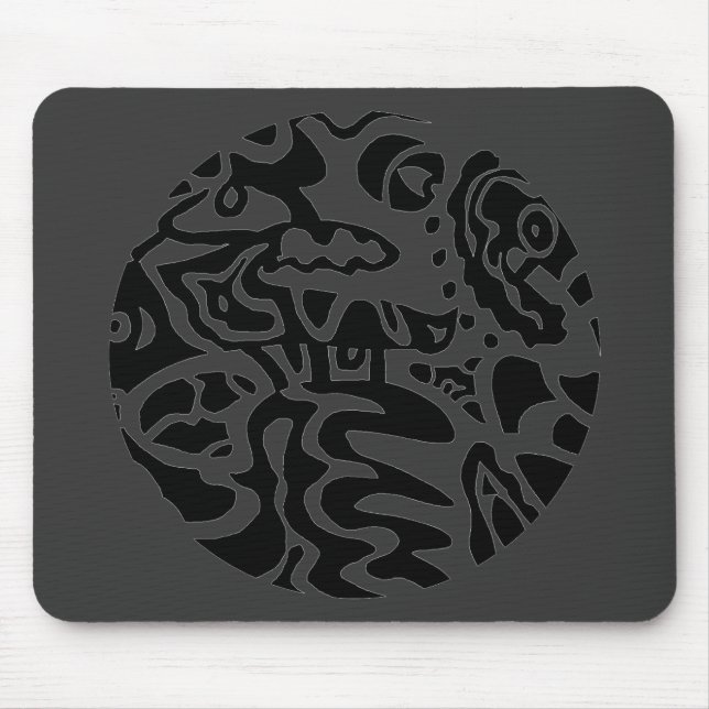 abstrakten "fiskdisk" musmatta (Framsidan)