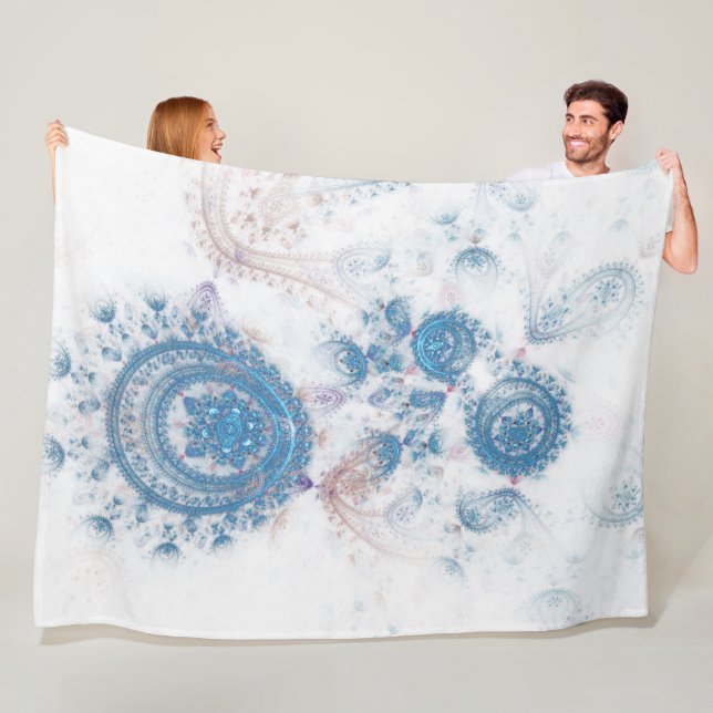 Abstrakten Fjärnvägty Steampunk Fleecefilt (På plats)