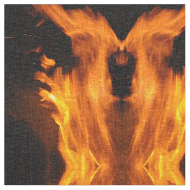 Abstrakten Flamor och Sparks Tyg (Närbild)