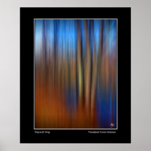 Abstrakten Floodalskog Poster