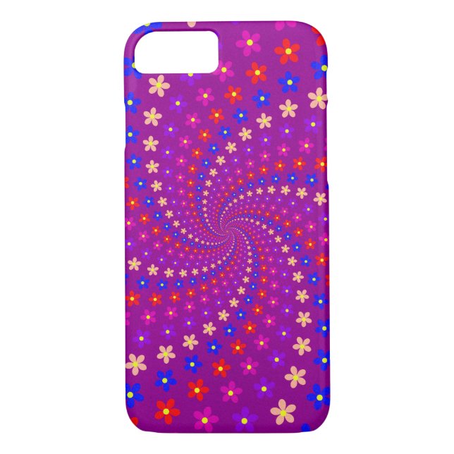 Abstrakten Flower Power Case-Mate iPhone Skal (Baksida)