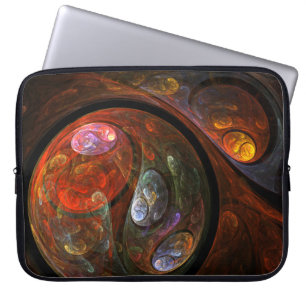 Abstrakten Fluid Connection Art Laptop sleeve