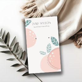 Abstrakten för färsk persiko-frukt, fetstil, Visni Visitkort