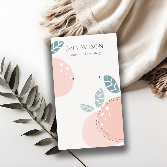 Abstrakten för färsk persiko-frukt, fetstil, Visni Visitkort (Skapare uppladdad)