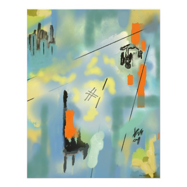 Abstrakten för fotoutvidgning fototryck (Framsidan)