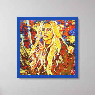 Abstrakten för kvinnors deltagande i parken canvastryck