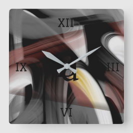 Abstrakten för väggklocka Trend Insida Decor Black