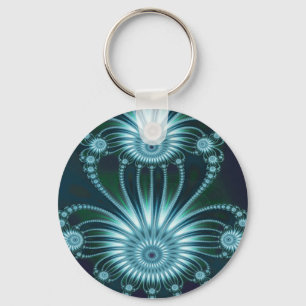 Abstrakten Frost Coola Fin Art Fractal Nyckelring
