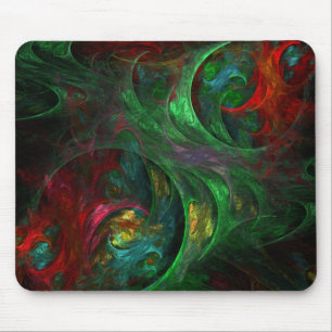 Abstrakten Genesis Grönt Art Mousepad Musmatta