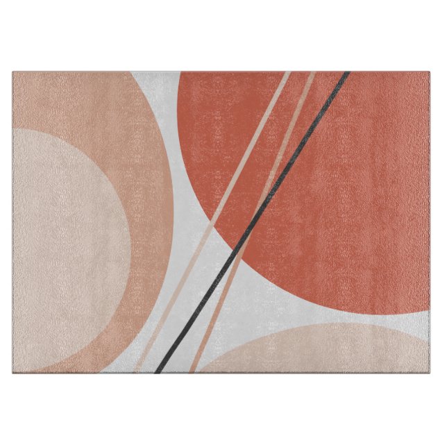 Abstrakten Geo Pastel Terracotta från det moderna  (Framsidan)