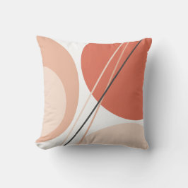 Abstrakten Geo Pastel Terracotta från det moderna  Kudde