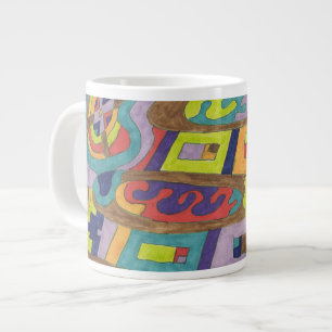 abstrakten "Glatt buller" Jumbo Mugg