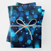 Abstrakten Glowing Blue Bokeh Light